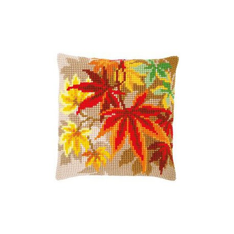 Kruissteekkussen kit Herfstbladeren