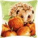 Kruissteekkussen kit Egel met appels