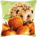 Kruissteekkussen kit Egel met appels
