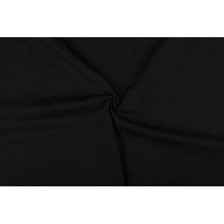 Katoen Twill Stretch uni zwart 02887 069