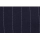 Gaberdine met grote strepen  stretch blauw 10270 008