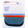 10x4 Stuks Pronty kniestukken jeans 2 kleuren Opstrijkbaar