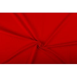 Tricot Uni Katoen/Elastan rood 015