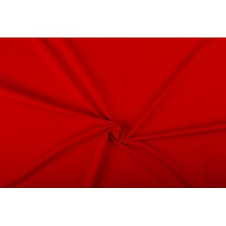 Tricot Uni Katoen/Elastan rood 015