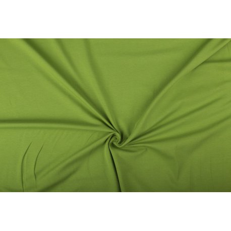 Tricot Uni Katoen/Elastan groen 023