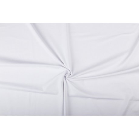 Tricot Uni Katoen/Elastan wit 050
