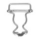 Tuinbroekgesp Draadsluiting zilver, goud of koper. 25-35-40 mm