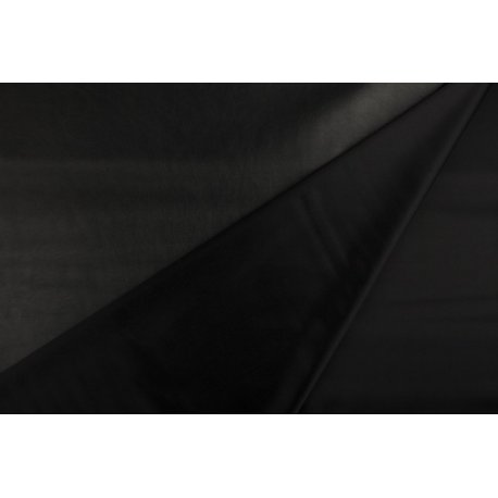 Leer Look Gecoat zwart 069