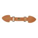 Kiltriempje 33 mm Bruin Zilver 0065-653