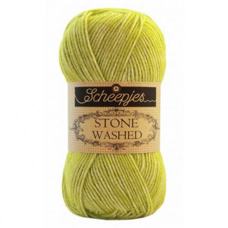 Stone Washed. Pendikte 3-3,5 mm. Kleur 827 Peridot Scheepjeswol