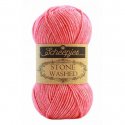 10x Stone Washed. Pendikte 3-3,5 mm. Kleur 835 Rhodochrosite Scheepjeswol