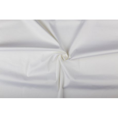 Satijn Katoen Stretch Uni wit 050