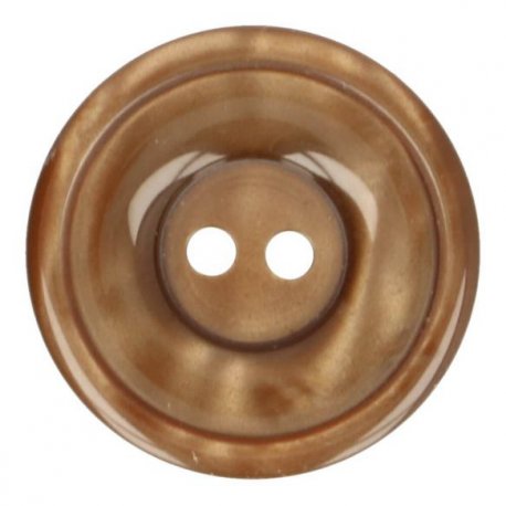 Knoop Bottoni Italiani 4348 932 bruin keuze uit 5 groottes