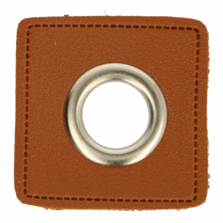 Nestels nikkel op Skai-leer bruin 8-11 of 14 mm