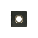 50x Nestels oud nikkel op Skai-leer zwart 8-11 of 14 mm