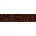Elastisch luipaardprint band 40mm kleur 786 per cm/mtr te bestellen