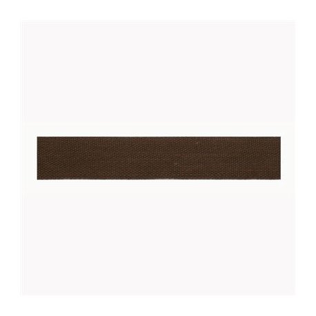 Band linnen-katoen 30mm bruin kleur 976