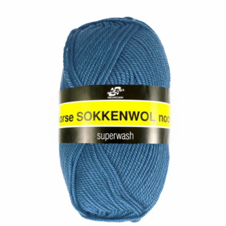 Noorse Sokkenwol. Pendikte 3-4 mm. Kleur 6866 Scheepjeswol.