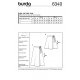Burda 6340 Rokken van Viscose, Katoen of Crepe. Super Easy