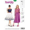 Burda 6341 Rokken van Viscose, Katoen of Linnen