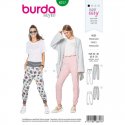 Burda 6317 Broeken van Jersey Tricot Super Easy