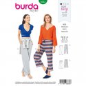 Burda 6333 Broeken van Jersey, Tricot of Jogging. Super Easy