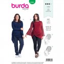 Burda 6391 Shirts maatje meer van Jersey, Tricot of crepe
