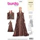 Burda 6398 Jurk Historisch van Brokaat, Jacquard