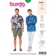 Burda 6349 Blouses voor man van Katoen, viscose of Linnen