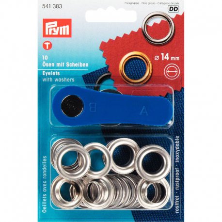 Prym Ring ook oogjes genoemd Zilver keuze 5-8-11 of 14 mm