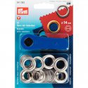 5x Prym Ring ook oogjes genoemd Zilver keuze 5-8-11 of 14 mm