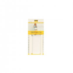 VLIESELINE STRETCHFIX MET PAPIER 5 mtr. 3CM breed Transparant