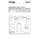 Burda 9337 Baby Overal van Tricot, Jersey, Punti of Jogging