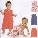 Burda 9652 Baby jumpsuit super Easy van Katoen of dunne jeans