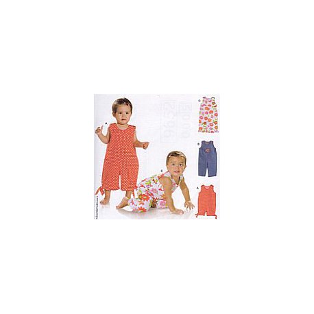 Burda 9652 Baby jumpsuit super Easy van Katoen of dunne jeans