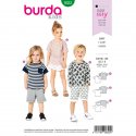 Burda 9322 T Shirts voor kleuters van tricot jersey
