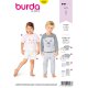 Burda 9326 Pyama's voor kleuters van Jersey, Tricot of Jogging