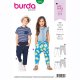Burda 9342 Broeken voor kleuters van Jogging, Tricot of Jersey