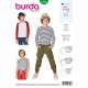 Burda 9346 Shirts voor schoolkinderen jongens van Jersey Tricot Jogging