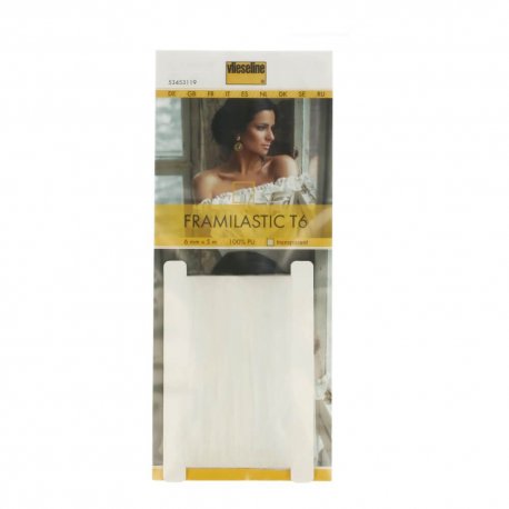 Vlieseline Framilastic smockband 6mm transparant