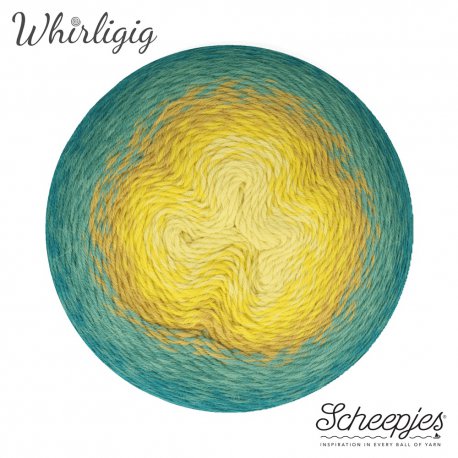 Scheepjes Whirligig 1x450g - 203 Teal to Yellow