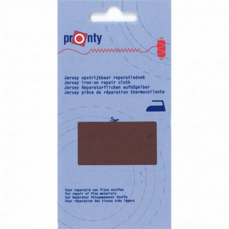 Reparatiedoek Jersey Opstrijkbaar Pronty bruin 038