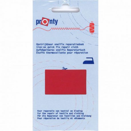 Pronty Reparatiedoek Snelfix opstrijkbaar 018 rood