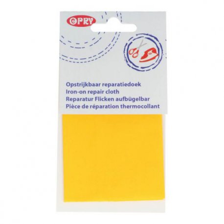 Opry Reparatiedoek opstrijkbaar 11x25cm 645 geel