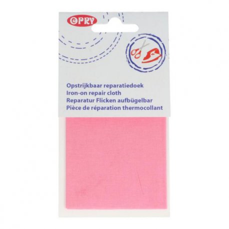 Opry Reparatiedoek opstrijkbaar 11x25cm 749 roze