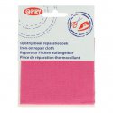 10x Opry Reparatiedoek jeans opstrijkbaar 10x40cm color 795 roze