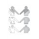 Burda 6315  Shirts van jogging, Punti of French Terry