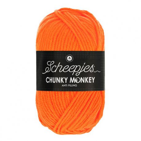 Scheepjes Chunky Monkey 100g - 1256 Neon Orange
