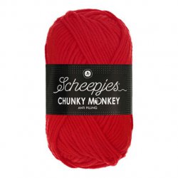 Scheepjes Chunky Monkey 100g - 1010 Scarlet