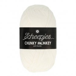 Scheepjes Chunky Monkey 100g - 1001 White
